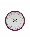 ® 36 Cm Pembe 24 Saat Göstergeli Özel Tasarım Duvar Saati