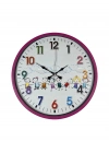 ® 36 Cm Pembe Çocuk Odası Duvar Saati