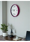 ® 36 Cm Pembe Modern Duvar Saati