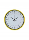 ® 36 Cm Sarı 24 Saat Göstergeli Özel Tasarım Duvar Saati