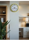 ® 36 Cm Sarı Çocuk Odası Duvar Saati
