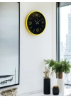 ® 36 Cm Sarı Dekoratif Duvar Saati