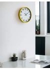 ® 36 Cm Sarı Dekoratif Duvar Saati