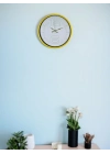 ® 36 Cm Sarı Dekoratif Duvar Saati