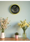 ® 36 Cm Sarı Modern Duvar Saati