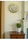 ® 36 Cm Sarı Retro Duvar Saati