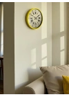 ® 36 Cm Sarı Retro Duvar Saati