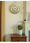 ® 36 Cm Sarı Retro Duvar Saati