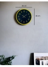 ® 36 Cm Sarı Standart Duvar Saati