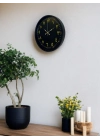 ® 36 Cm Siyah Arapça Rakamlı Duvar Saati