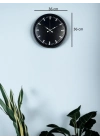 ® 36 Cm Siyah Dekoaratif Duvar Saati