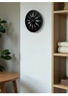 ® 36 Cm Siyah Dekoratif Duvar Saati