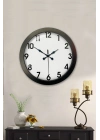 ® 36 cm Siyah Metal Standart Duvar Saati