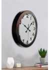 ® 36 cm Siyah Metal Standart Duvar Saati