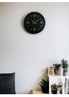 ® 36 Cm Siyah Modern Duvar Saati