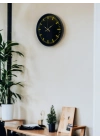 ® 36 Cm Siyah Şık Duvar Saati