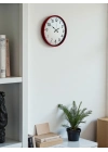® 36 Cm Standart Kırmızı Duvar Saati