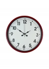 ® 36 Cm Standart Kırmızı Duvar Saati