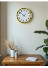® 36 Cm Standart Sarı Duvar Saati