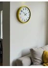 ® 36 Cm Standart Sarı Duvar Saati
