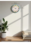® 36 Cm Turkuaz Çocuk Odası Duvar Saati