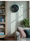 ® 36 Cm Turkuaz Dekoratif Duvar Saati