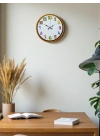 ® 36 Cm Turuncu Çocuk Odası Duvar Saati