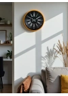 ® 36 Cm Turuncu Dekoratif Duvar Saati