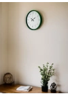 ® 36 Cm Yeşil Dekoratif Duvar Saati