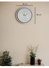 ® 36 Cm Zarif Ve Şık Duvar Saati