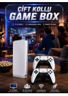 3D Çift Oyun Kollu 4K HD Ekran Nostaljik 20.000 Oyunlu Beyaz Game Box