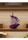 ® 3D El Formlu İnsan Figürü Mor Özgün Sanat Biblosu 12x18 cm