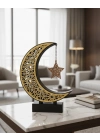 ® 3D Hilal Yıldız Masa Üstü Dekor 23x23 cm Ramazan Konsept Tasarım