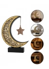 ® 3D Hilal Yıldız Süs 23x23 cm Ev ve Ofis İçin Şık Aksesuar