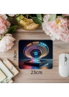 3D Modern Saatli Motivasyon Mouse Pad - 19x23 cm 2 mm Dikdörtgen İthal Baskılı Mouse Pad
