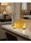 ® 3D Ramazan Cami Dekor 2 Mumlu Işıklı Masa Üstü Biblo