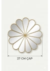 ® 3’lü Gold Güneş Desenli Duvar Aynası Seti 27 cm | Dekoratif Yuvarlak Ayna