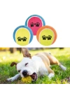 ®   3lü Renkli Desenli Tenis Topu Kedi Köpek Oyuncağı