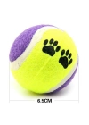 ®   3lü Renkli Desenli Tenis Topu Kedi Köpek Oyuncağı