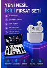 3.Nesil TWS Bluetooth Kulaklık Bluetooth Bağlantılı Akıllı Saat Amoled Ekran Plastik Hasır Kordon