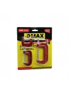 Dmax-4153 ( 3pcs ) ( Mini ) İşkence Mengene Seti ( Çelik Karbon ) ( 25-50-75mm )*72