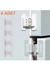 ® 4 Adet Buzdolabı, Çekmece ve Dolap Kapağı Çocuk Kilidi