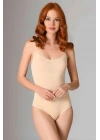 4 Adet İp Askılı Kadın Çıtçıtlı Body Ten