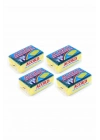 4 adet Jumbo Boy Endüstriyel Çok Amaçlı Bulaşık Süngeri  13x8x4 cm