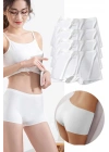 4 Adet Kadın Dikişsiz Görünmez İz Yapmaz Mini Şort Boxer Beyaz