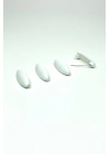 4 Adet Plastik Çengelli Eşarp Ve Şal İğnesi Beyaz 4 cm