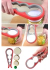 4 Fonksiyonlu Plastik -silikon Şişe Kavanoz Kapağı Açma Aparatı