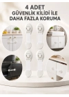 4lü Esnek Kayışlı Çocuk Güvenlik Kilidi Pratik ve Güvenli Kullanım