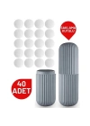 40 Adet Tablet Güve Topu Naftalin Kutulu Set