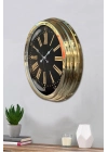 ® 40 cm Metal Gold Roma Rakamlı Duvar Saati